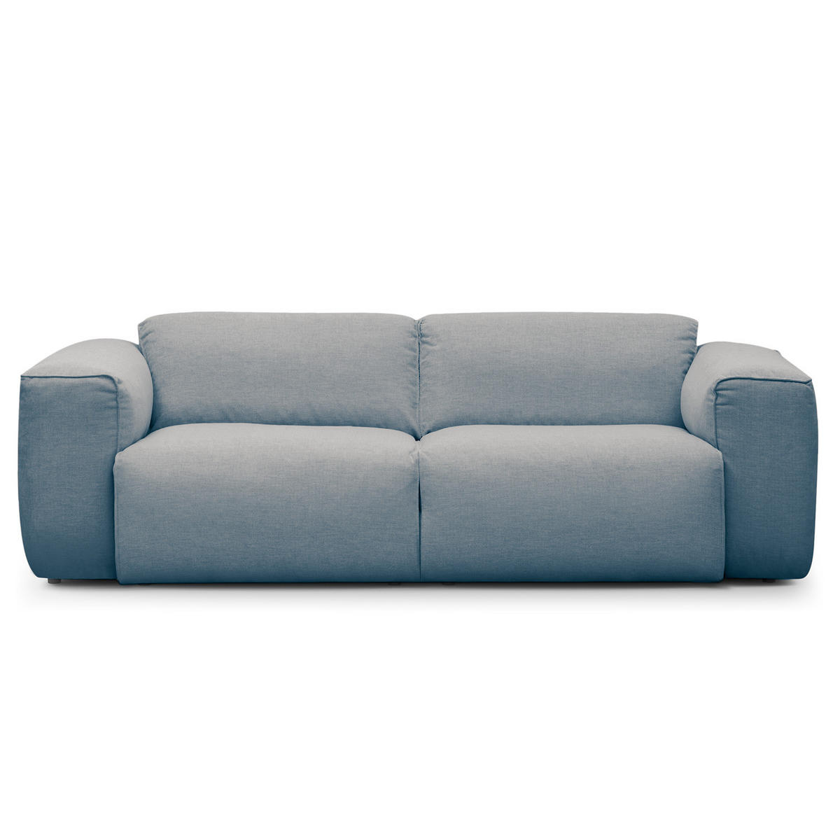2-SITZER SOFA - Blau/Schwarz, Kunststoff/Textil (220/71/102cm) - home24