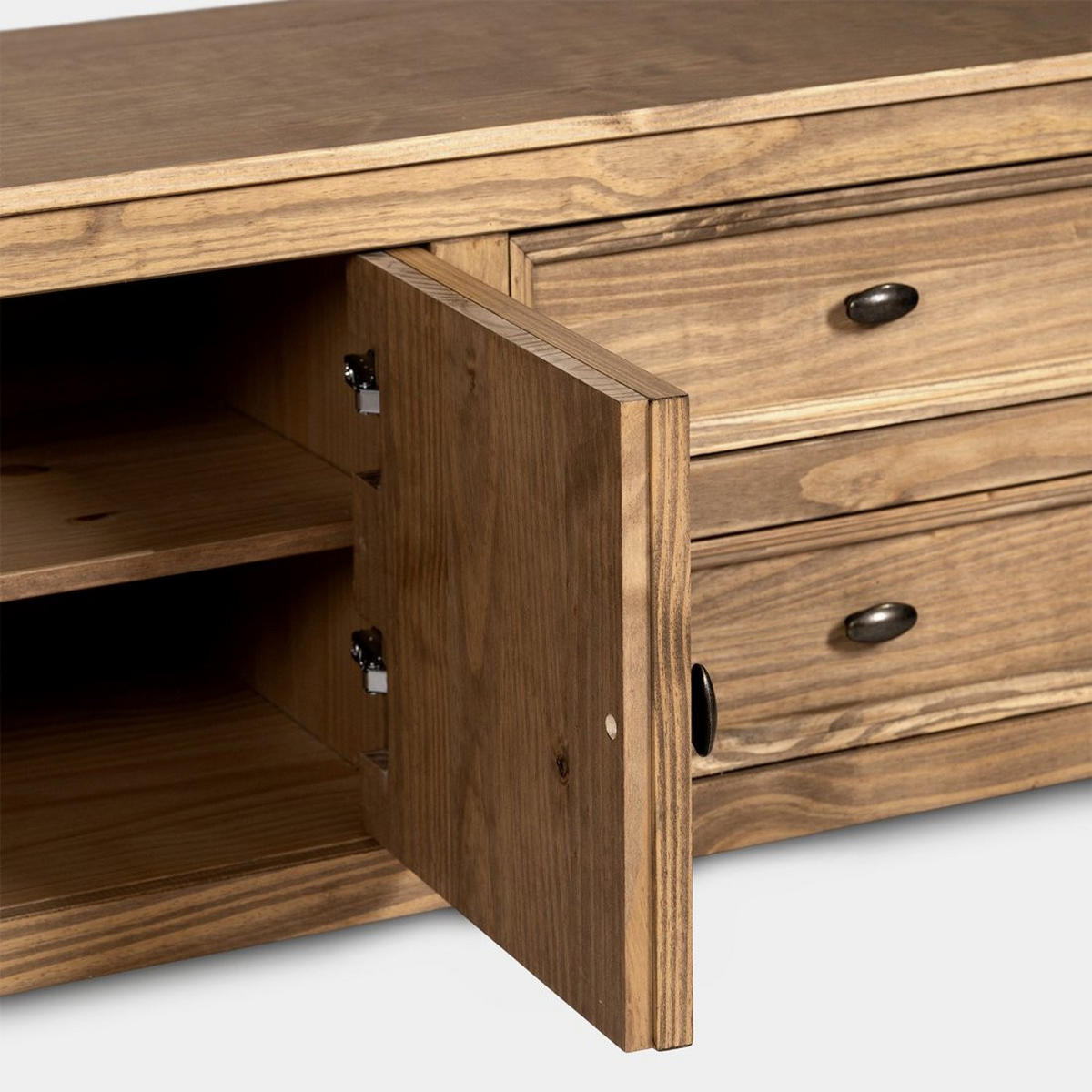 TV-ELEMENT Serena Natürlich 185 cm x 51 cm - Naturfarben, Holz (185/51/39cm) - Klast Home