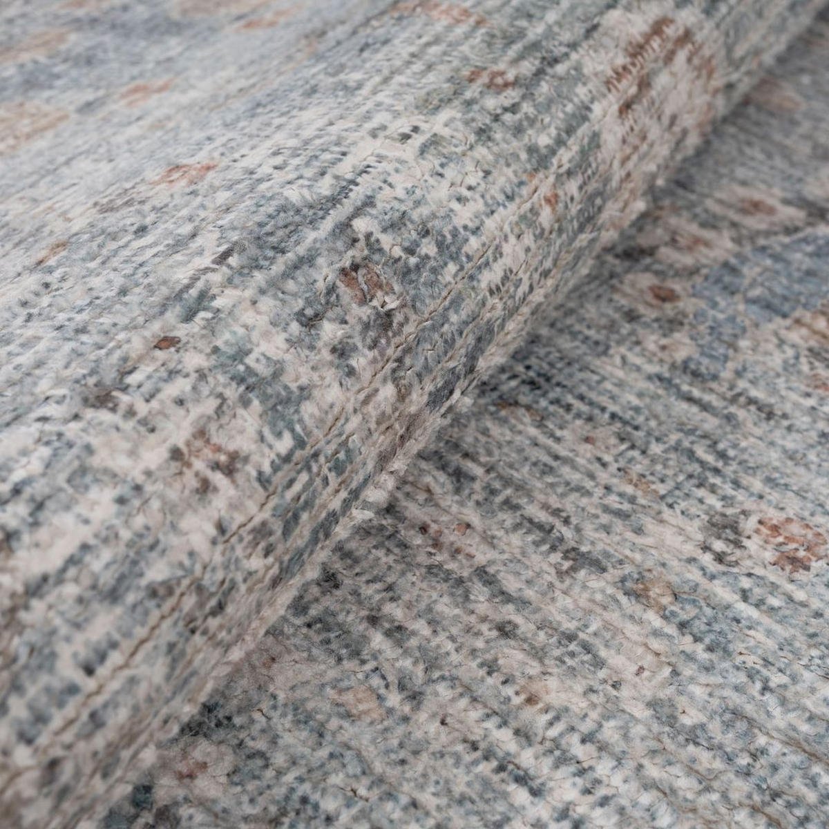 VINTAGE-TEPPICH Ishani Atticus Blau - Blau, Textil (160/231cm) - Kukoon Rugs