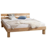 MASSIVHOLZBETT - Massivholz - Eiche - Eiche Bianco, Holz (140/200cm) - home24
