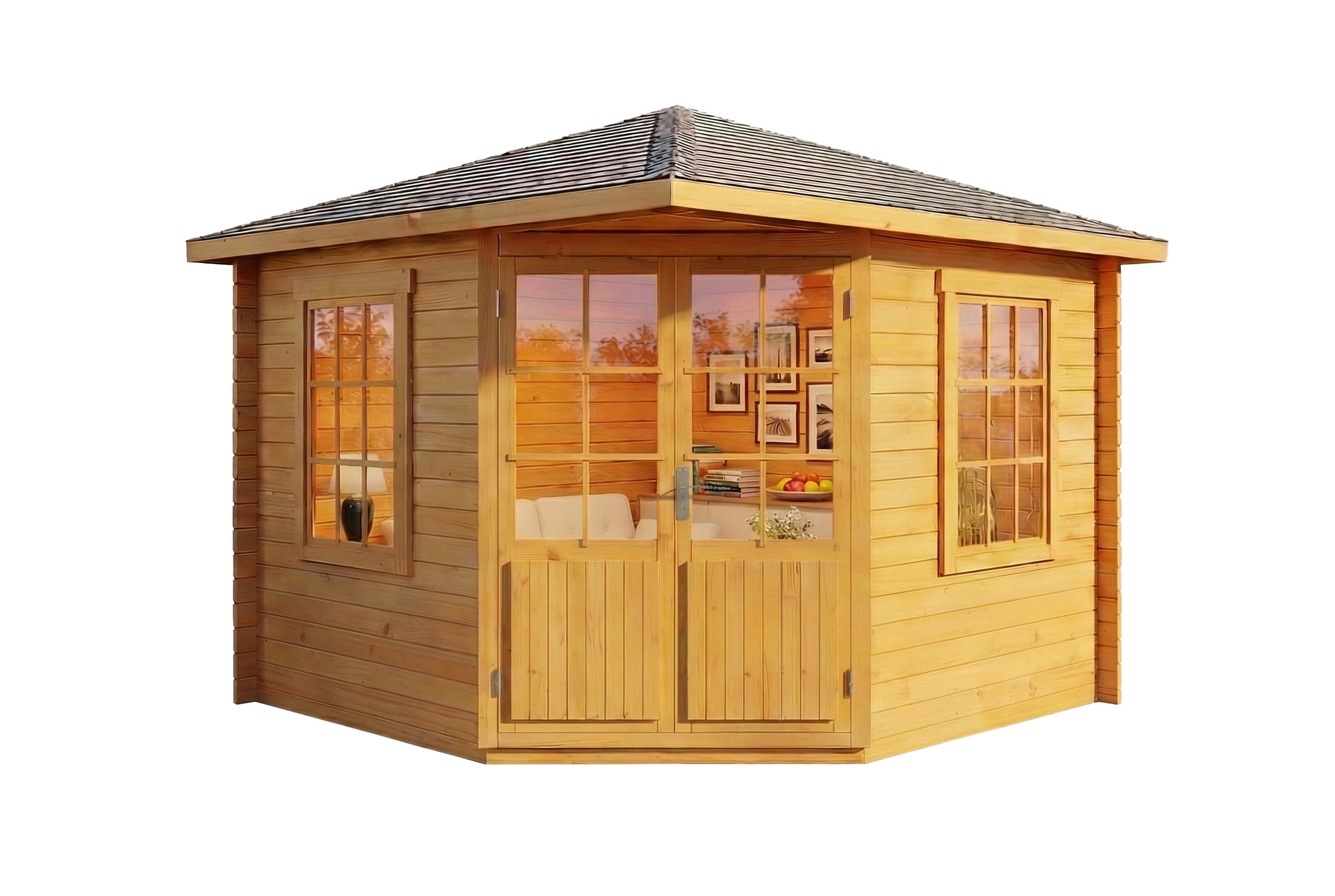 Alpholz Gartenhaus Pinien 320x266x320 cm