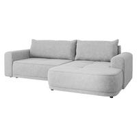 ECKSCHLAFSOFA Passo, Seite: Links - Hellgrau/Schwarz, Holz/Kunststoff (265/166cm) - MIRJAN24