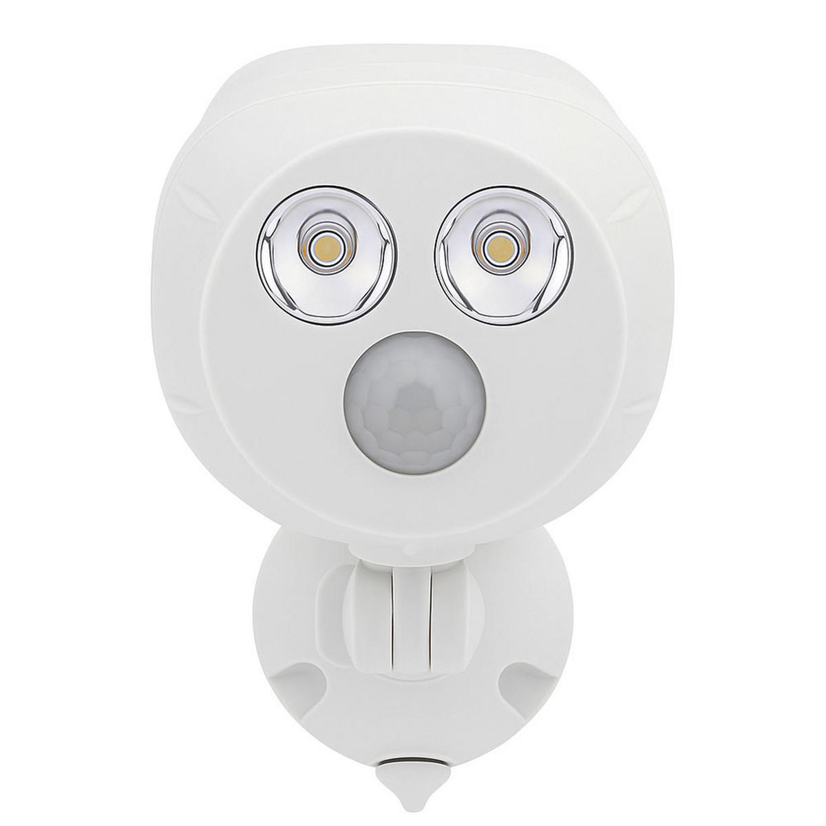 LED AUSSEN-WANDLEUCHTE Weiß Kunststoff 2er Set - Weiß, Kunststoff (11.5/16.5/9.5cm)