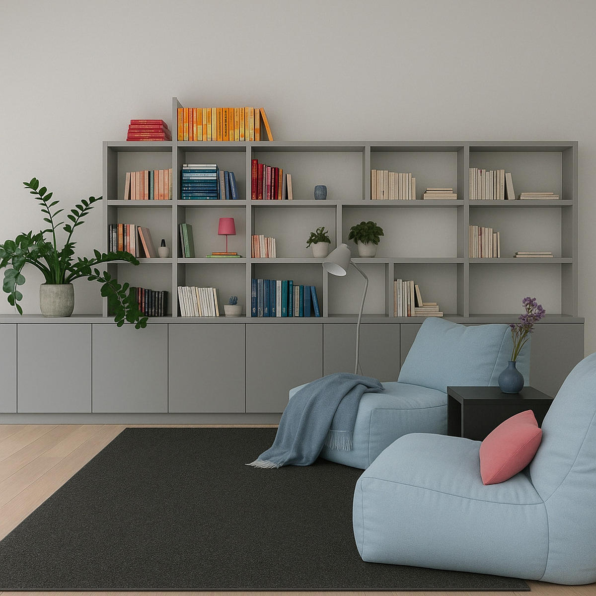 HOCHFLOR VELOURS TEPPICH MONA - Anthrazit, Textil (200/300cm) - Snapstyle