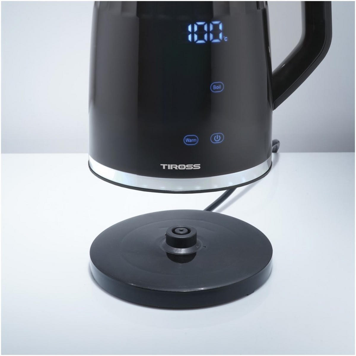 WASSERKOCHER ELEKTRISCH Schwarz 15.6/15.6/21.6 cm TS2701 - Schwarz, Metall (15.6/21.6/15.6cm) - Tiross 