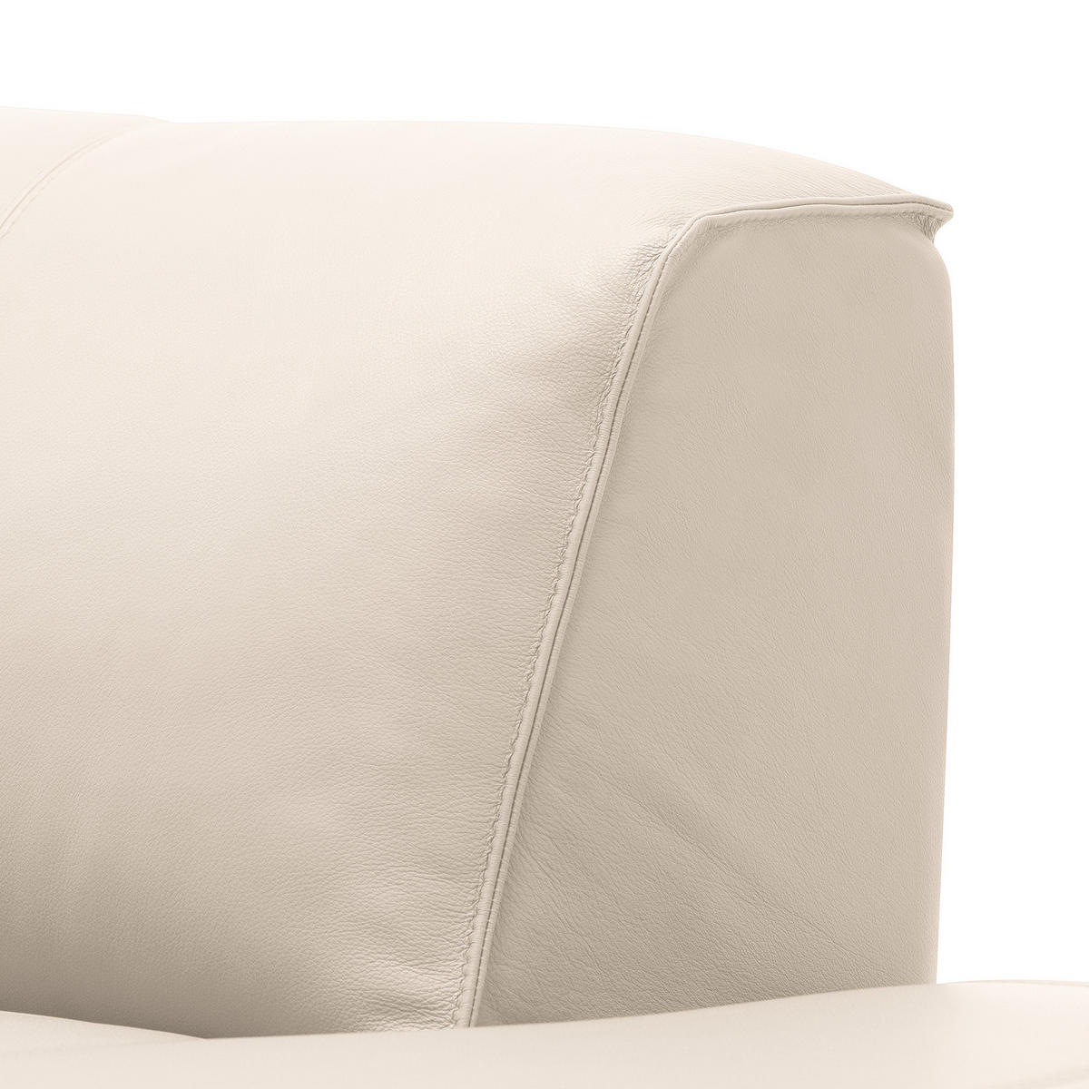 WOHNLANDSCHAFT mit Longchair - Hellgrau/Schwarz, Leder/Kunststoff (325/71/235cm) - home24