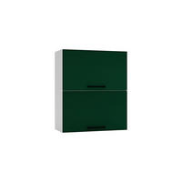 HÄNGESCHRANK W60GRF/2 - Morvex - Hochwertige Küchen Optik - Dunkelgrün, Holz/Metall (60/72/30cm) - ROYAL24_MARKT