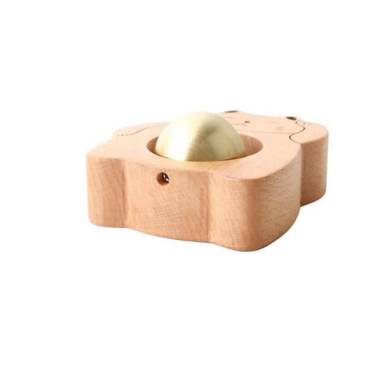 TÜRKLINGEL Glückskatze Holz/Kupfer - Braun, Holz (8.5/3.1/11cm)
