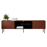 TV-LOWBOARD Rafael 200 EF - Rot, Holzwerkstoff/Metall (200/58/40cm) - MIRJAN24