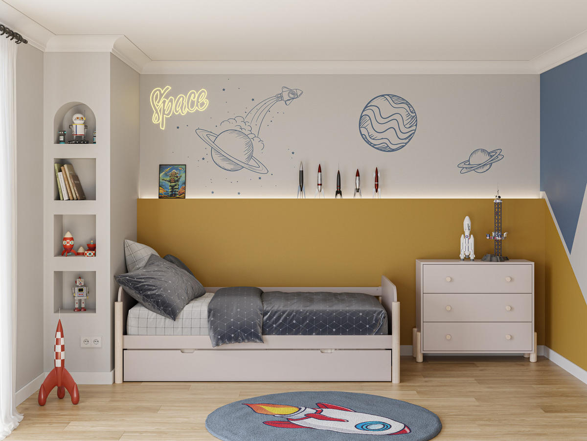 SCHRANK Enola Beige 90/40/80 cm - Beige, Holz (40/80/90cm) - Calicosy