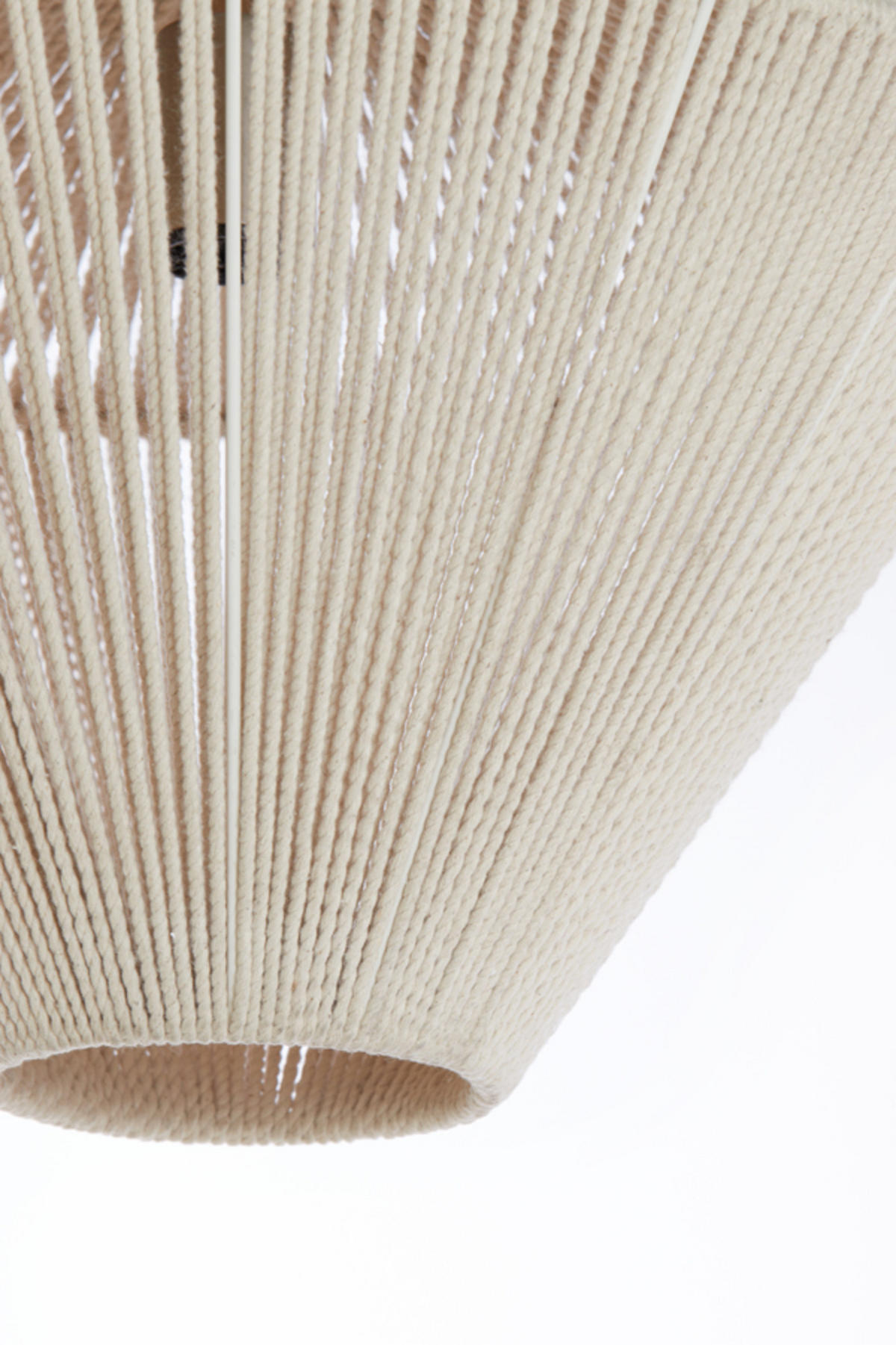 HÄNGELAMPE Felida Braun Ø42/32 cm - Braun, Textil (42/42/32cm) - Light & Living