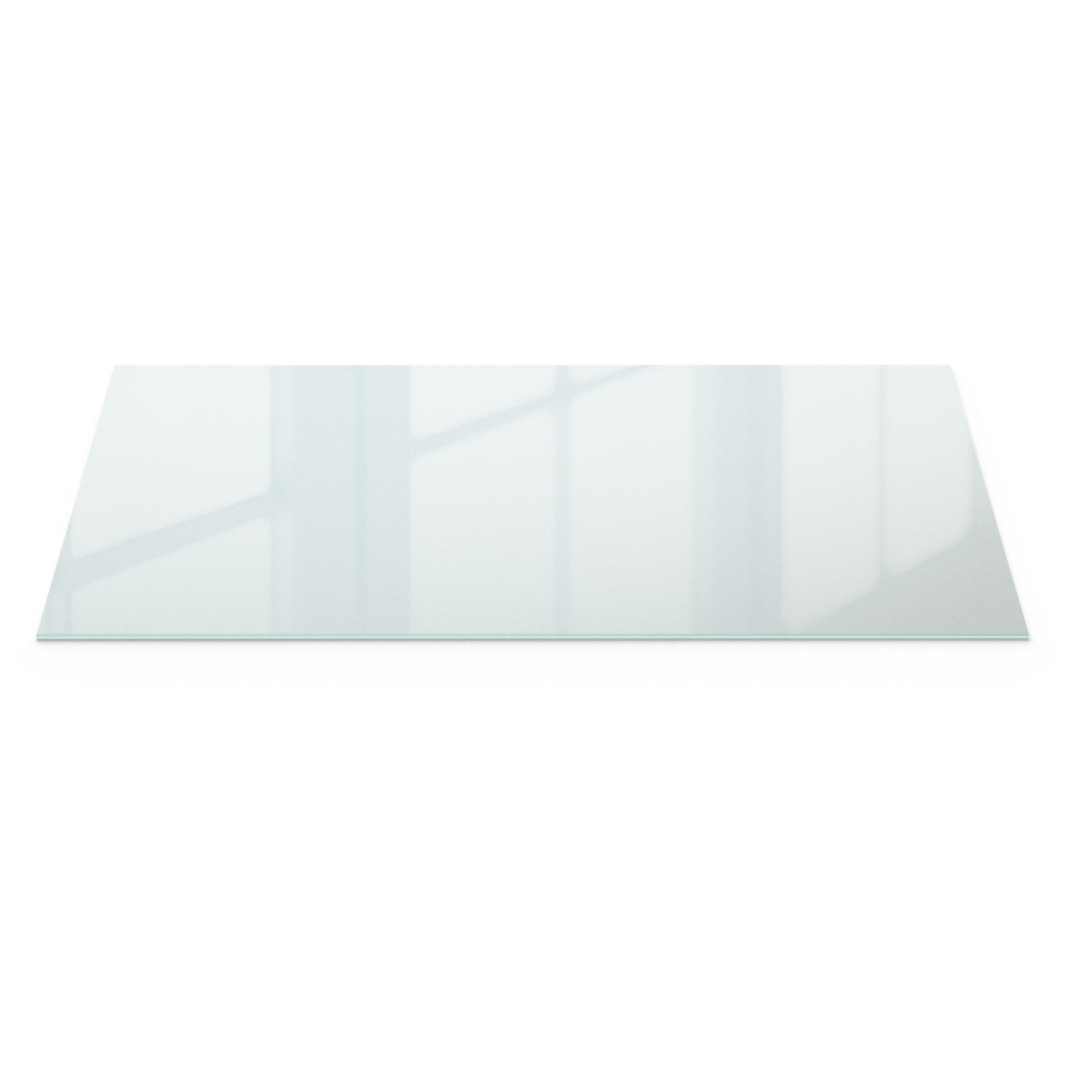 TISCHPLATTE 125x50 cm - Transparent, Glas (50/125/0.4cm) - Wallfluent