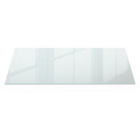 TISCHPLATTE 125x50 cm - Transparent, Glas (50/125/0.4cm) - Wallfluent