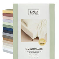 NAPÍNACIE prestieradlo FLAT - biela, textil (90/200cm) - Schöner Wohnen
