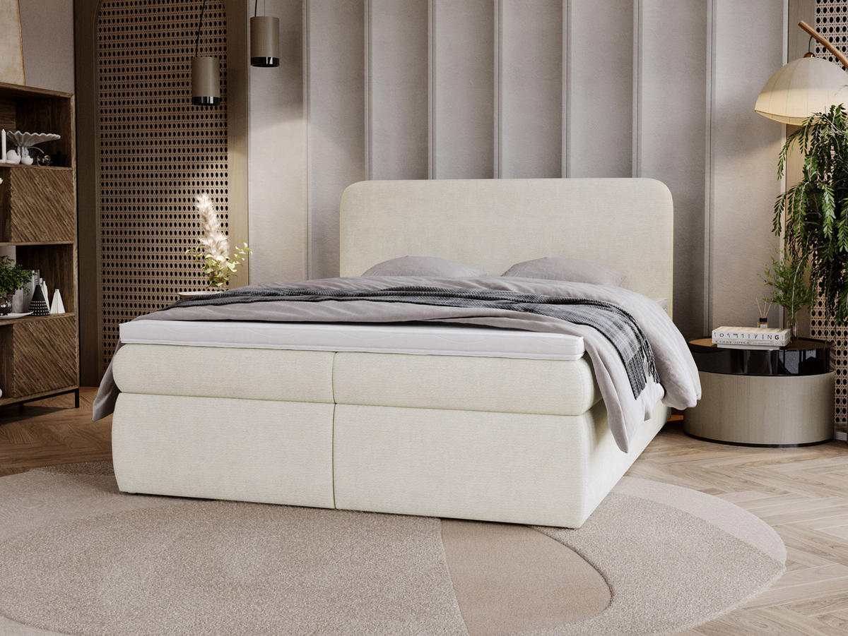 BOXBETT Bonny - H3 - Schwarz/Cappuccino, Holz/Holzwerkstoff (160/200cm) - MIRJAN24