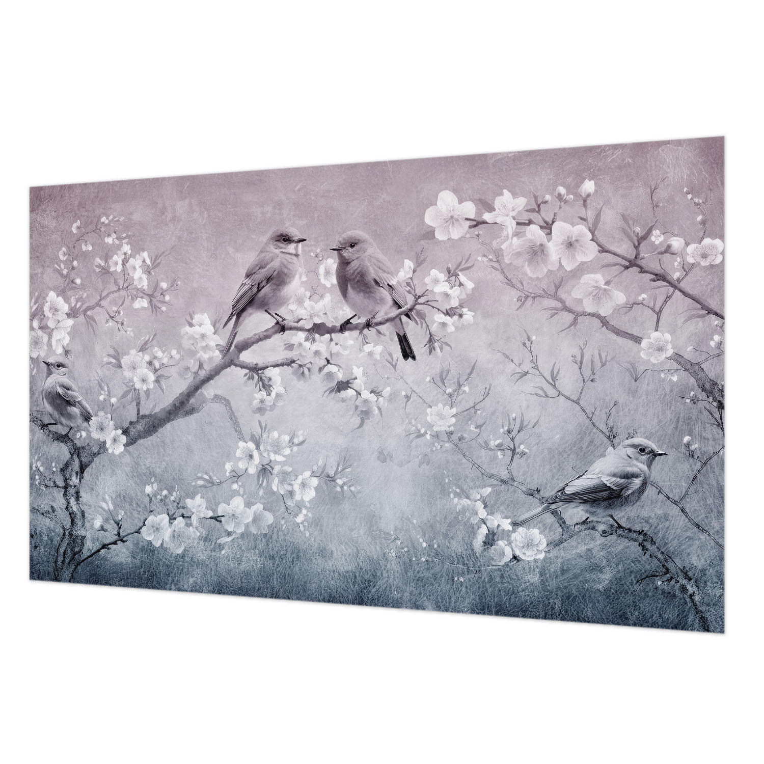 FOTOTAPETE 416x254 cm - Subtile Natur - Grau, Textil (416/254cm) - Wallfluent
