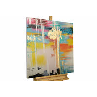 ACRYLBILD HANDGEMALT 80/80 cm - Multicolor, Holz/Textil (80/80cm) - KUNSTLOFT