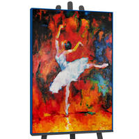 GEMÄLDE Magisches Ballett Schattenfugenrahmen Blau 180x120 cm - Blau, Holz (180/120cm) - YS-art gallery