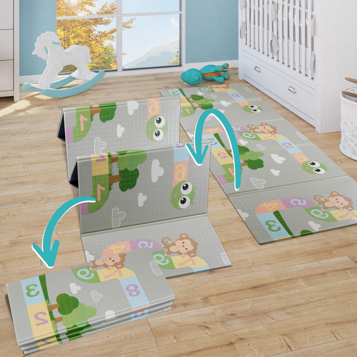 KINDERTEPPICH 150/200 cm Folding Mat 683 - Multicolor, Textil (150/200cm) - Paco Home