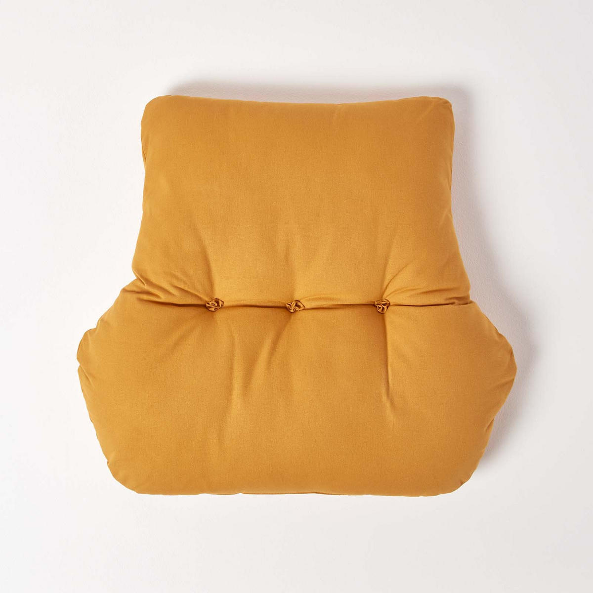 RÜCKENKISSEN senfgelb 68/58 cm – Stützkissen für Sessel, Baumwolle - Gelb, Textil (68/15cm) - Homescapes