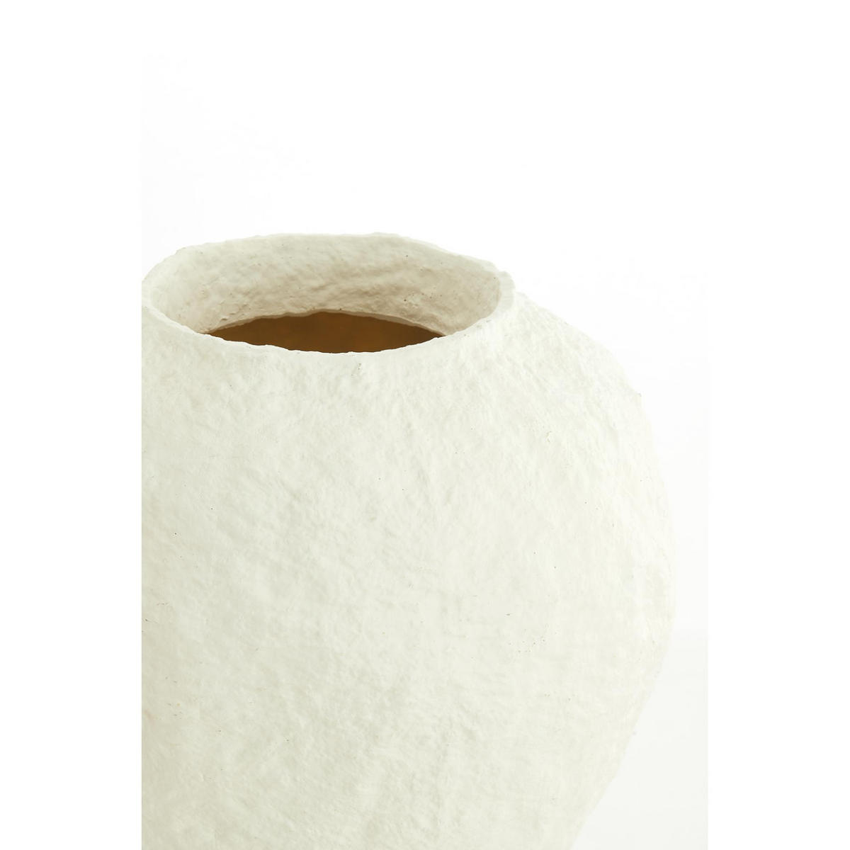 VASE Pantoja Weiß 45/45/50 cm - Weiß, Kunststoff (50cm) - Light & Living