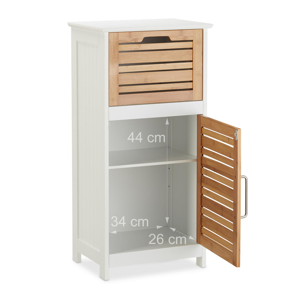 BEISTELLSCHRANK - Multicolor, Holz (40/83/30cm) - Relaxdays