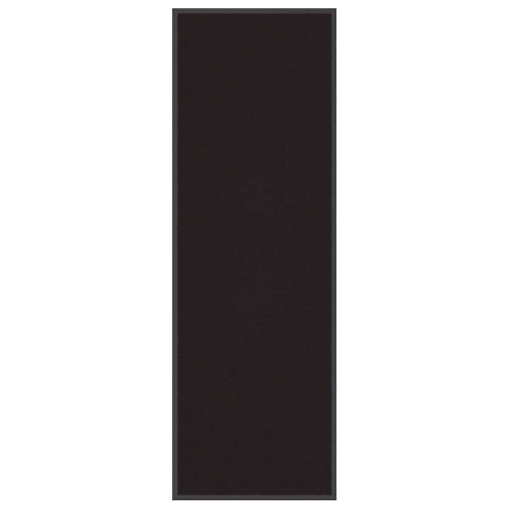 FUSSMATTE Schwarz 60/180 Cm - Schwarz, Kunststoff (180/60cm) - vidaXL