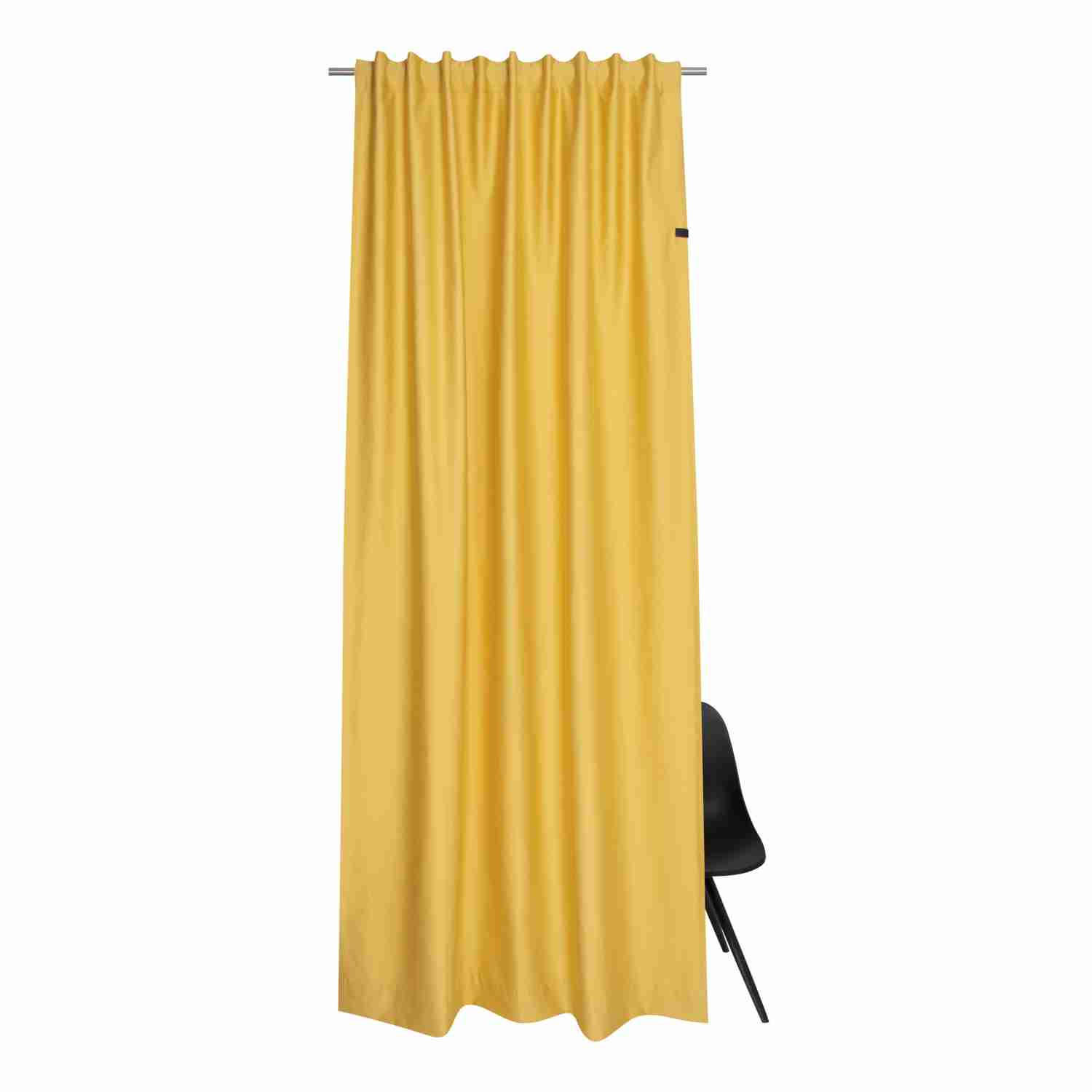 FERTIGVORHANG SOFT blickdicht - Gelb, Textil (130/0.5/250cm) - Schöner Wohnen
