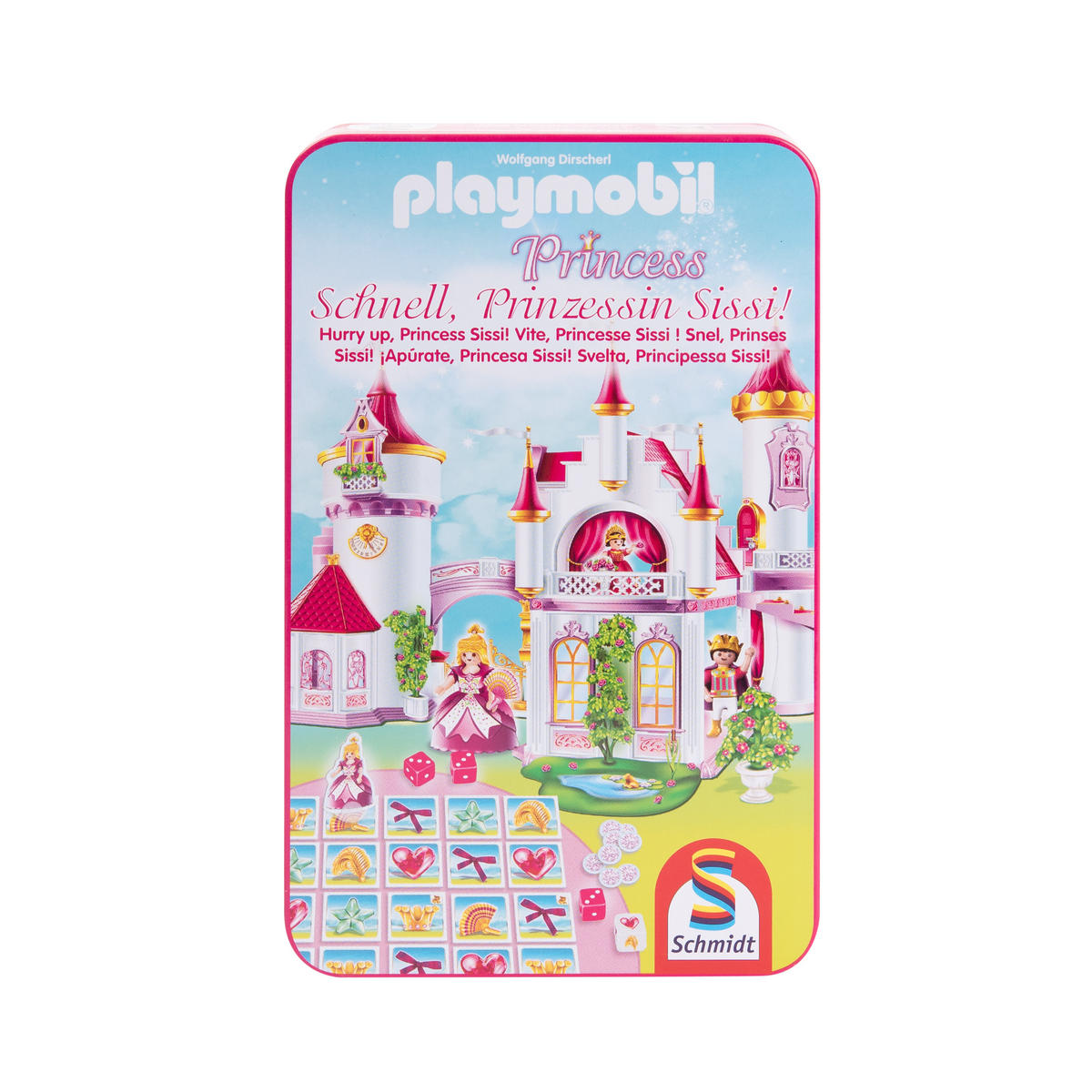 BRETTSPIEL Playmobil Princess Schnell, Prinzessin Sissi! Schmidt Spiele 51287 - Rosa, Metall (11.4/18.4cm) - Playmobil