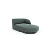 CHAISELONGUE rechts Miley aus Chenille-Stoff petrol - Petrol, Textil (90/70/156cm) - Micadoni