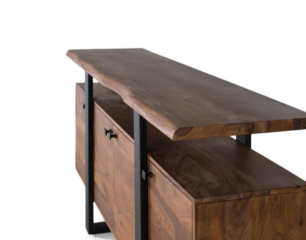 SIDEBOARD mit 4 Türen aus Palisanderholz - Braun, Holz (45/90/175cm) - Giner y Colomer