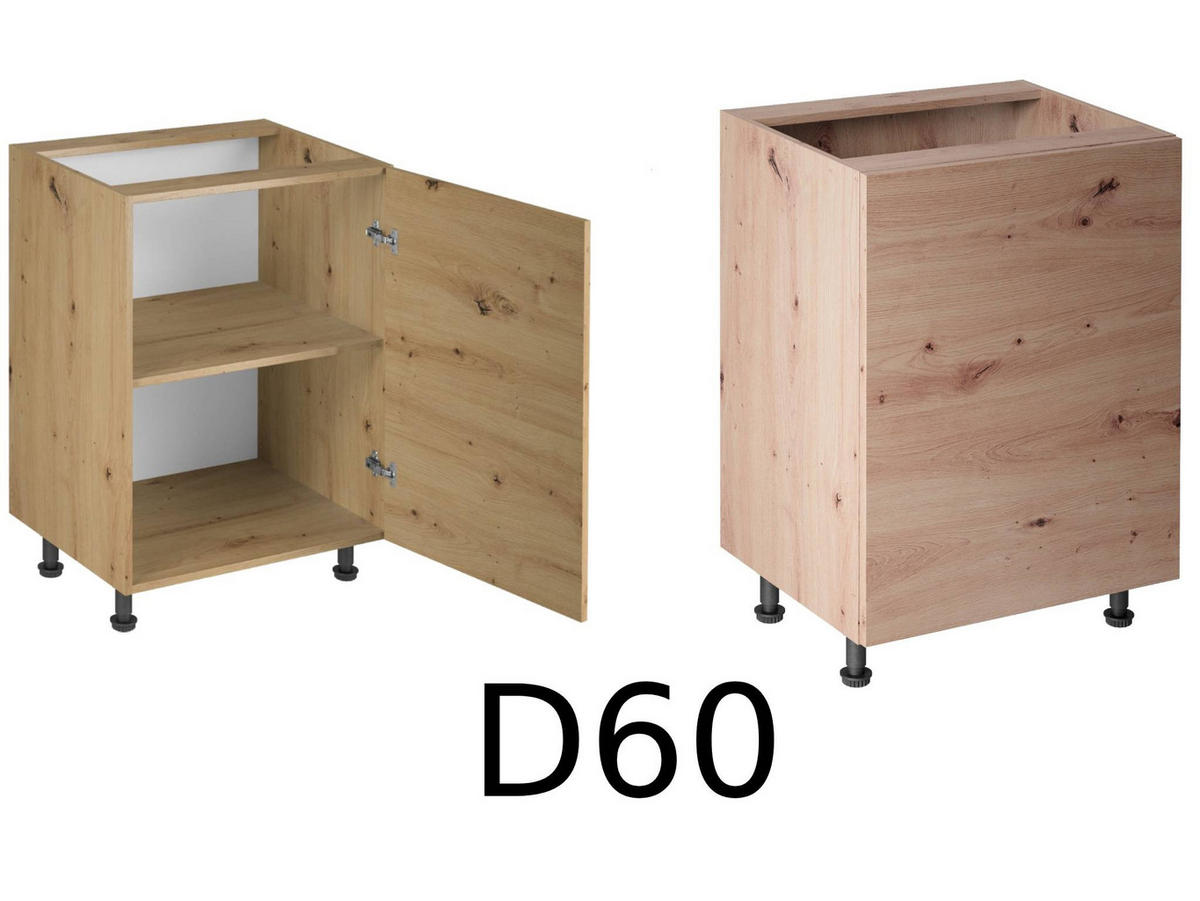 KÜCHENZEILE 440 cm - Langen KL8-M440 in Artisan Eiche - Schwarz/Eiche Artisan, Holz/Metall (440/248/58cm)