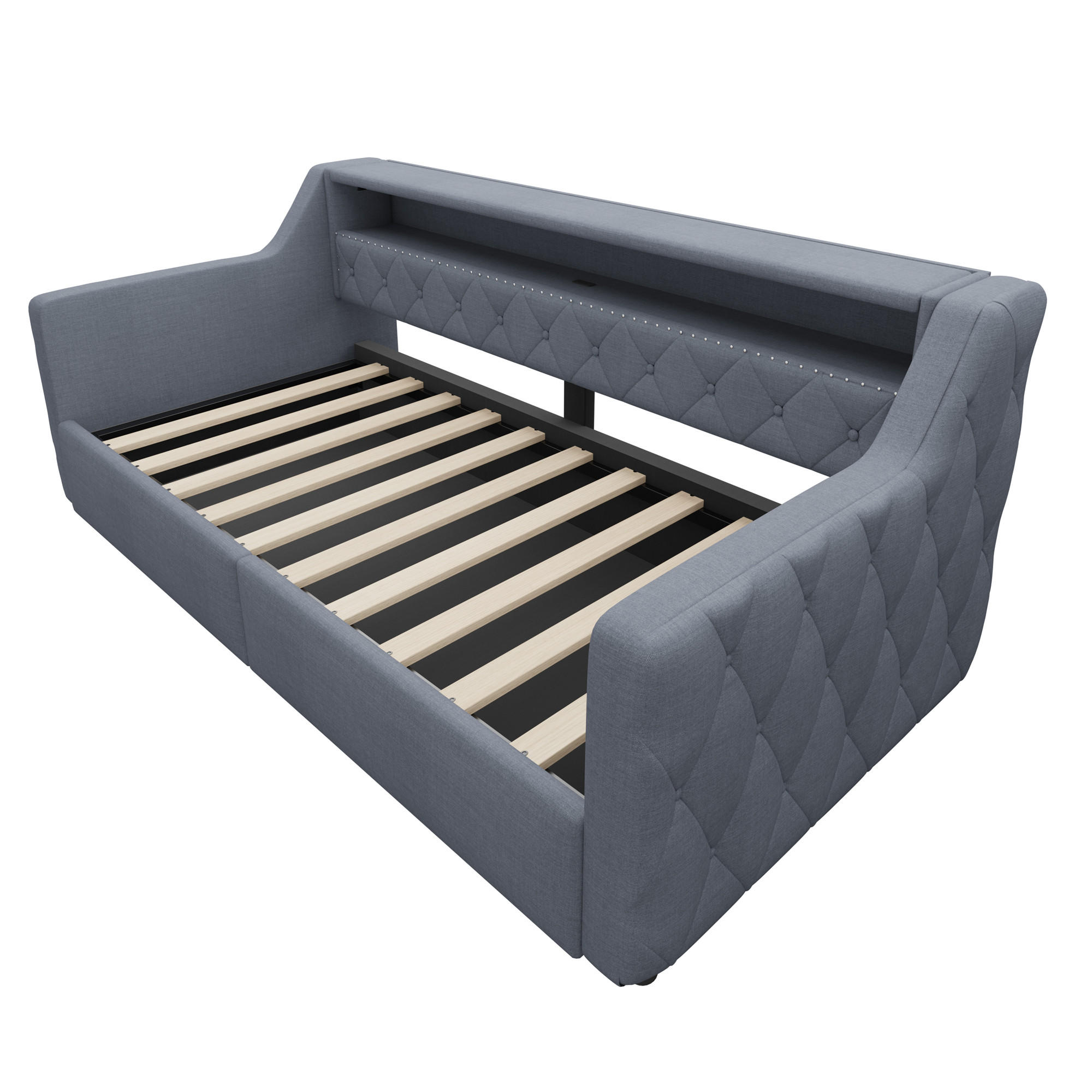 ComfortXL Tagesbett Grau 90x200 cm