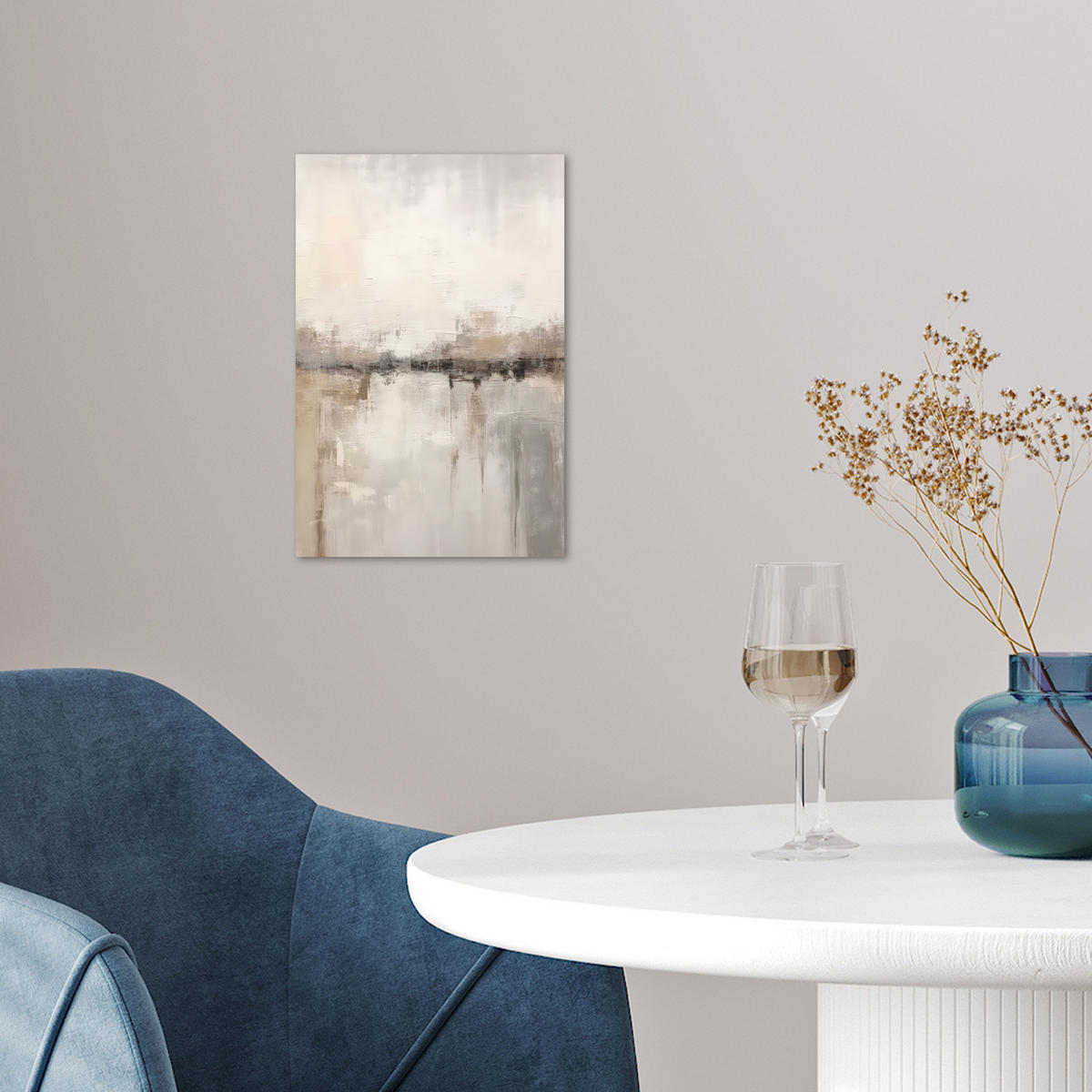 POSTER Moderne Kunst - Abstrakt - Beige 20x30 cm - Beige, Papier (20/30/0.1cm) - MuchoWow