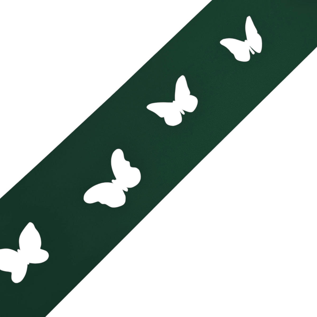 SICHTSCHUTZSTREIFEN zaun|zu PREMIUM dekor Schmetterlinge Sichtschutz Grün 2,55m - Grün, Kunststoff (255/19cm) - ZAUN|ZU