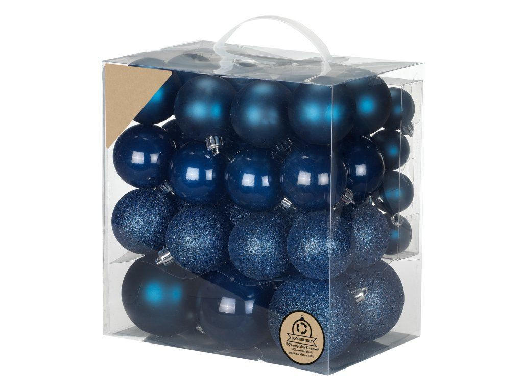 Laalu Weihnachtsornamente Dunkelblau 8x8x8 cm
