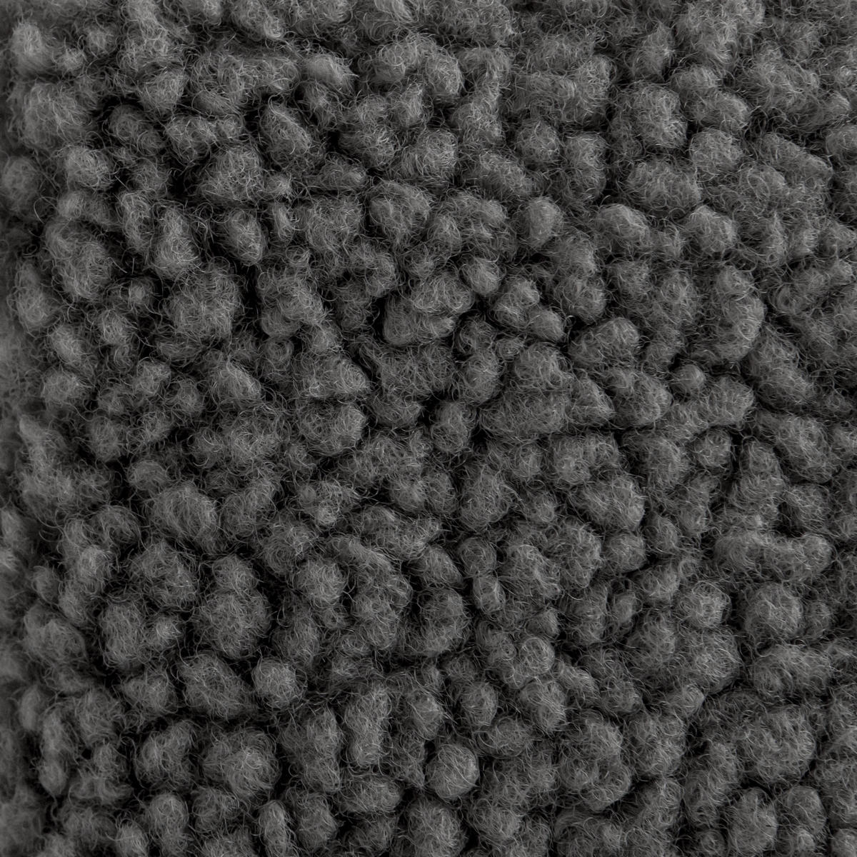 KOPFTEIL Gepolstertes Teddy-Stoff Grau 165/52/3 cm PANDA - Grau, Textil (165/52/3cm) - RNT By Really Nice Things