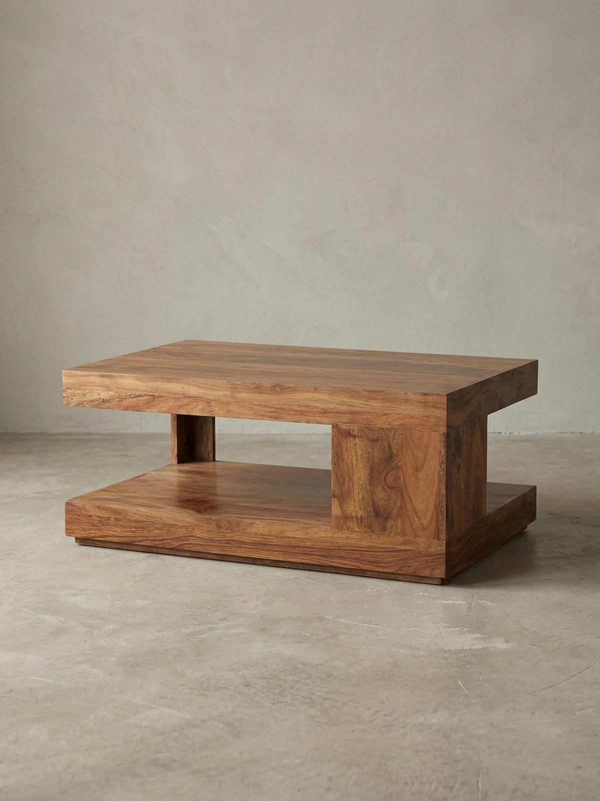 COUCHTISCH Sheesham Massivholz, 90x60 cm, Einzigartige Maserung, 30 kg Belastbarkeit - Braun, Holz (60/90/40cm) - KADIMA DESIGN