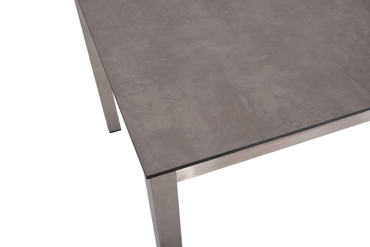 GARTEN-SITZGRUPPE Gunnar 5-teilig Gartenmöbel-Set - Grau, Kunststoff - DELUKE