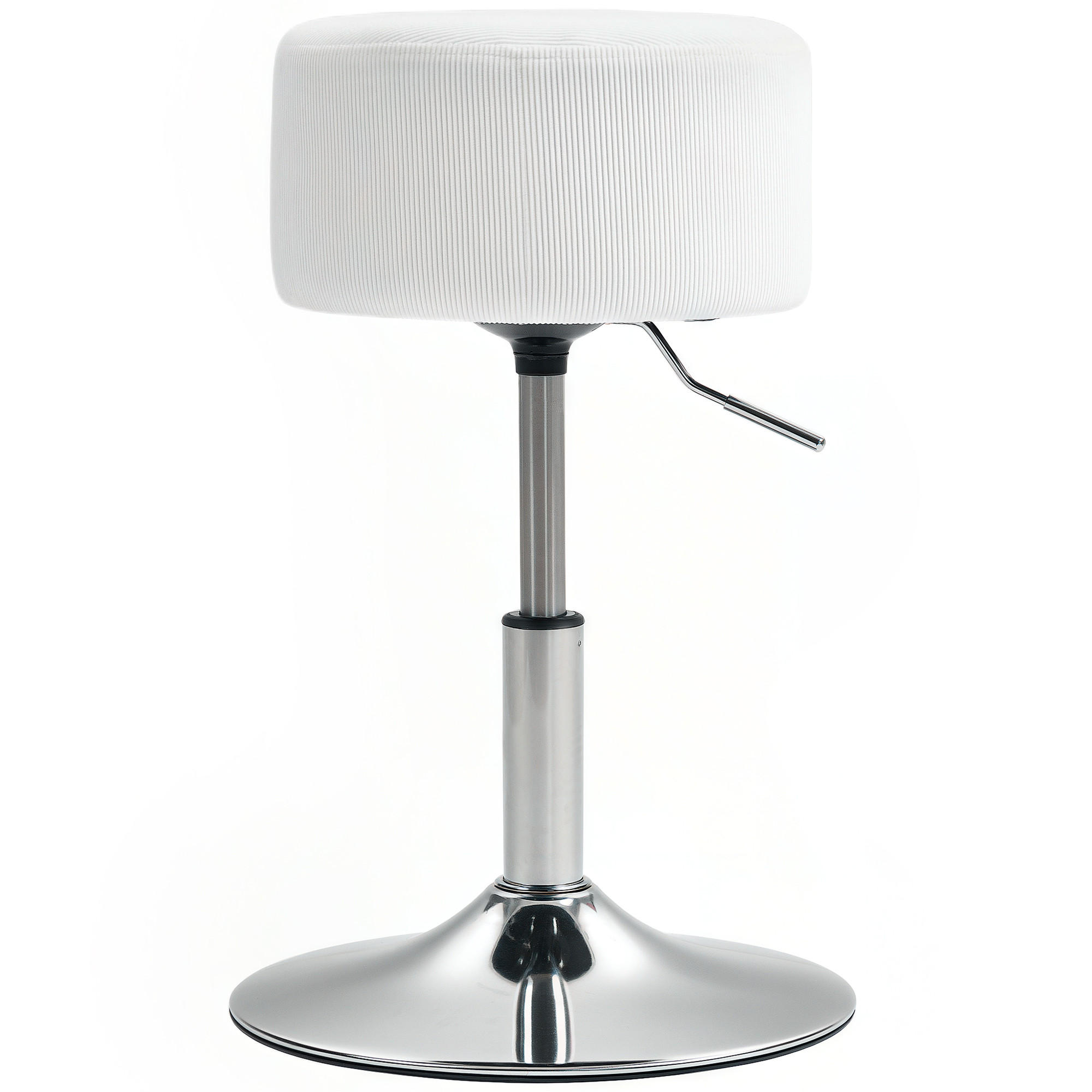 BARHOCKER, 360° Drehbar, Weiß - Weiß, Kunststoff (38/66/38cm) - HOMCOM