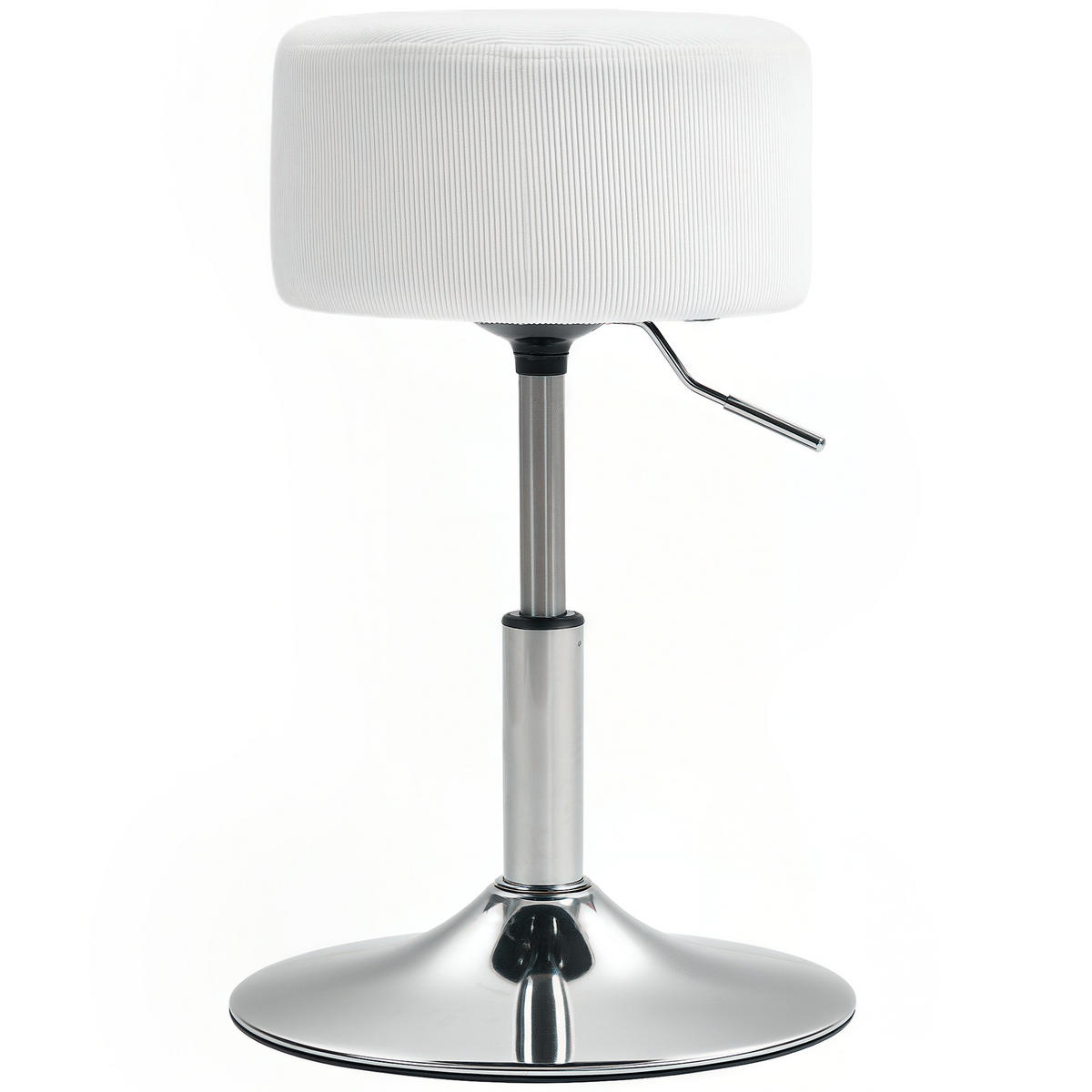 BARHOCKER, 360° Drehbar, Weiß - Weiß, Kunststoff (38/66/38cm) - HOMCOM