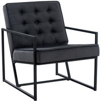 SESSEL Samt grau - Schwarz/Grau, Textil/Metall (63/79.5/83cm) - CLP
