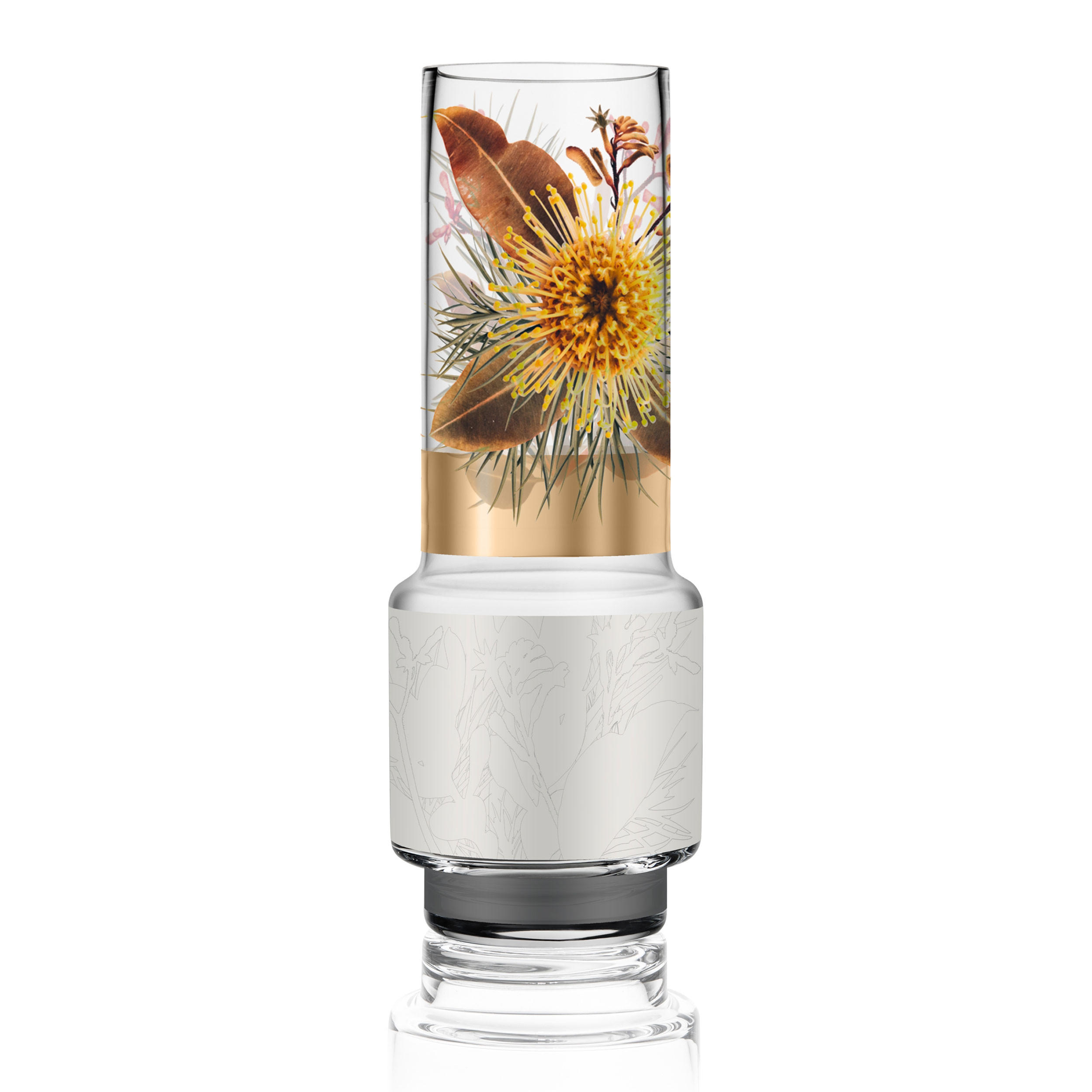 VASE Flory, Glas, Bunt, 32 cm - Multicolor, Glas (32cm) - Goebel