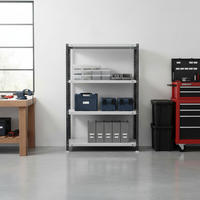 SCHRAUBREGAL PANDA MID | HxBxT 150x100x50cm | 4 Fachböden | Fachlast 100kg | Anthrazit-Weiß - Anthrazit, Metall (100/150/50cm) - PROREGAL