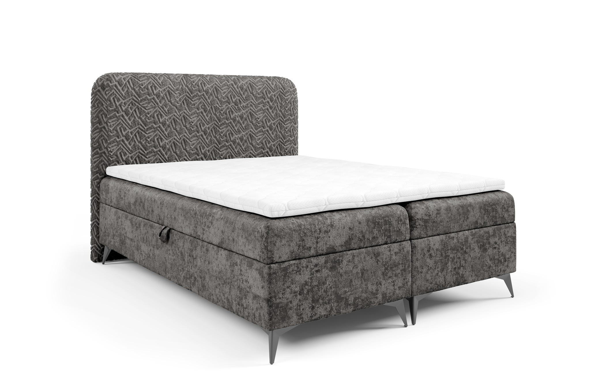 Fun Möbel Boxbett Grau 120x220 cm