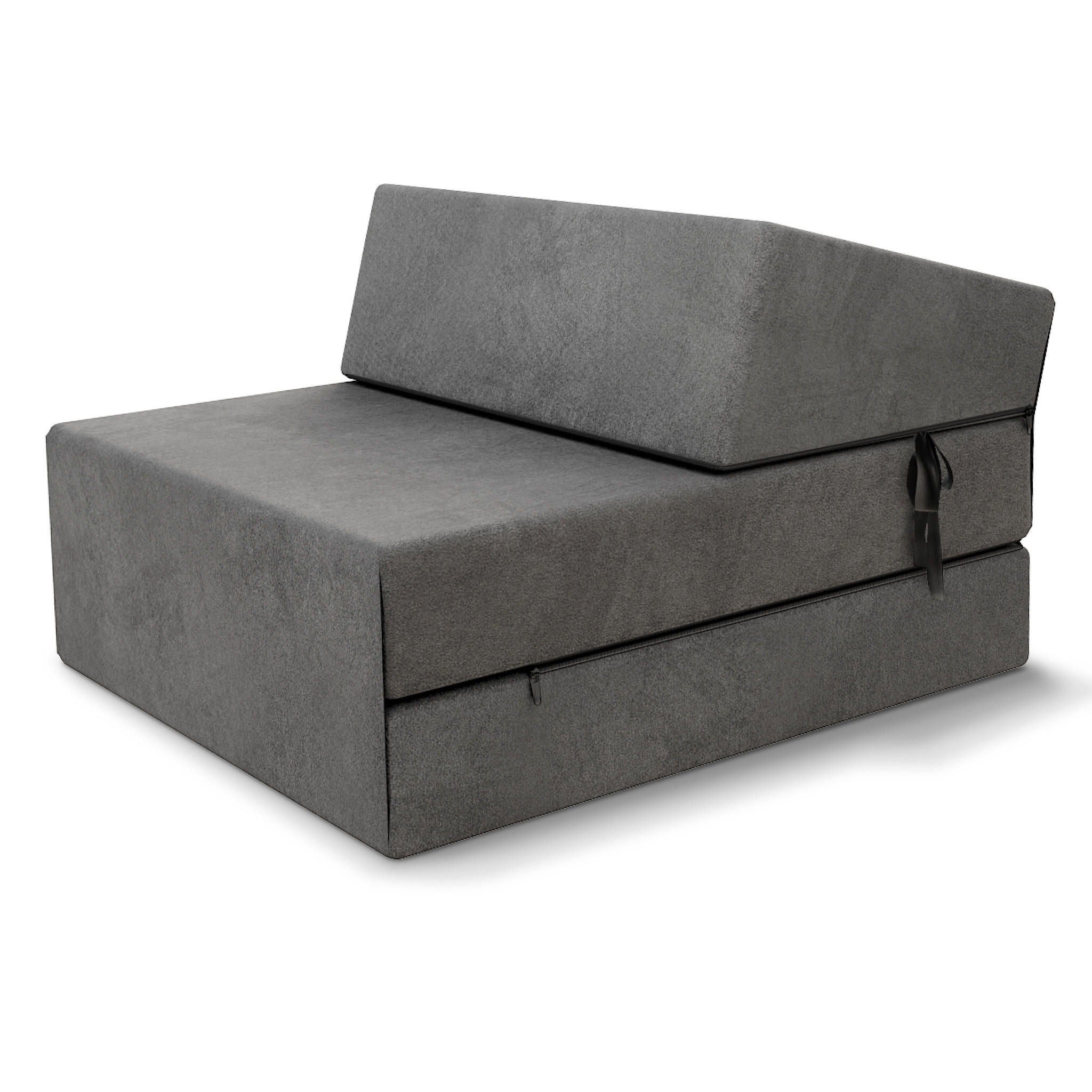 KLAPPMATRATZE SUZI - Graphitfarben, Textil (70/200cm) - FDM