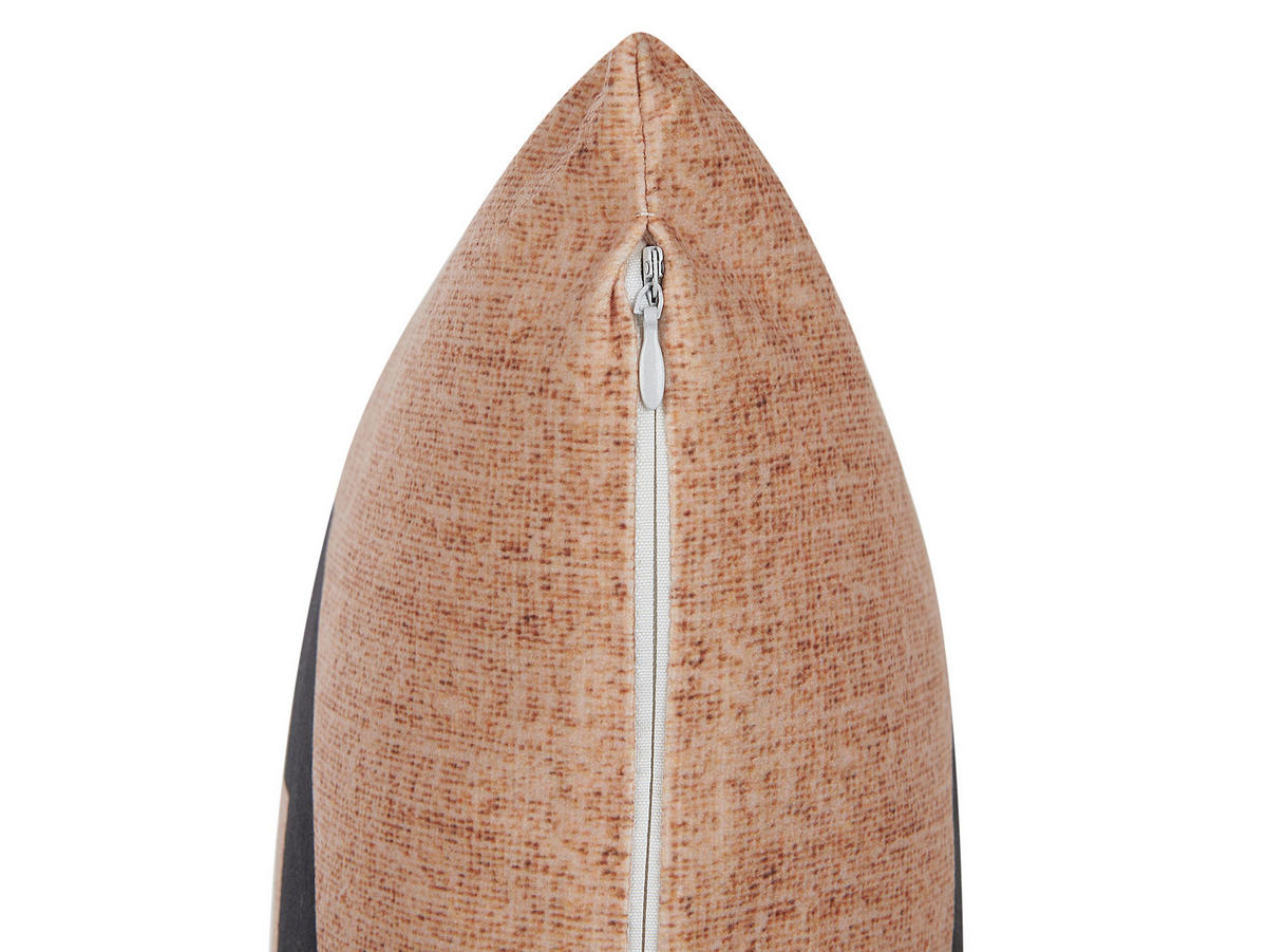 DEKOKISSEN Beige 45/45 cm Sebes - Beige, Textil (45/45cm) - Beliani