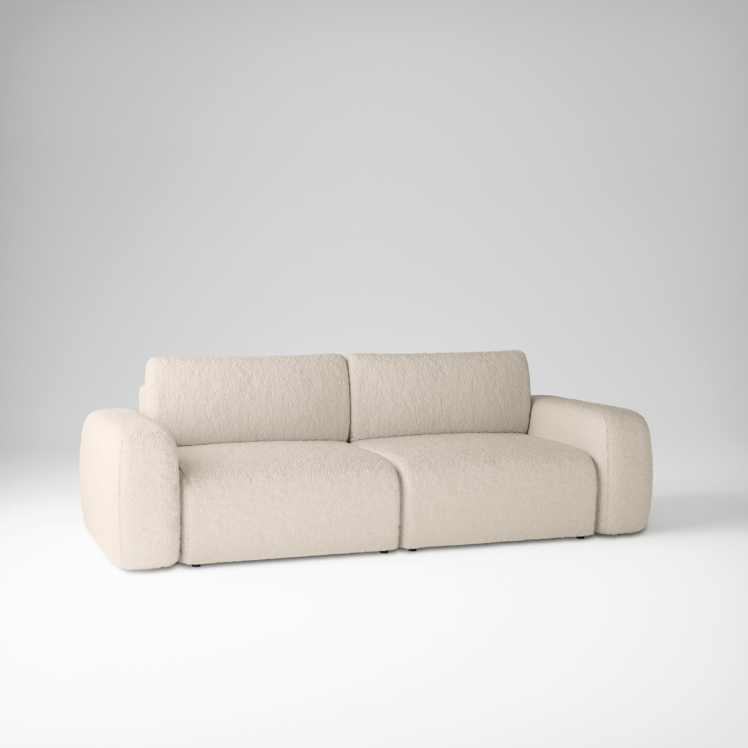 SCHLAFSOFA mit Bettkasten Varde Beige - Beige, Textil (255/85/105cm) - Fedve