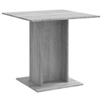 ESSTISCH Grau Sonoma 80x80x75 cm Holzwerkstoff - Grau, Holzwerkstoff (80/80/75cm) - furnicato