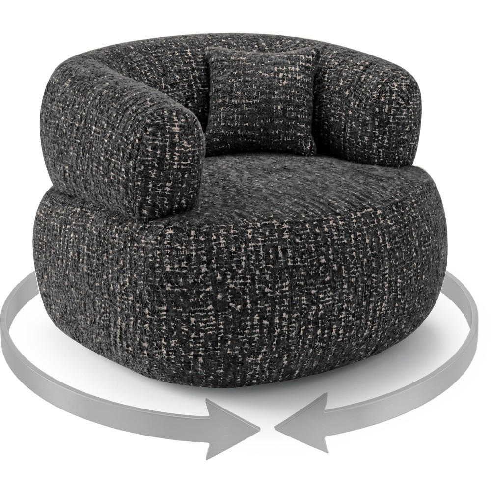 Thumbnail - Beautysofa Sessel, Schwarz, Textil, 95x75x97 cm, Wohnzimmer, Sessel, Polstersessel